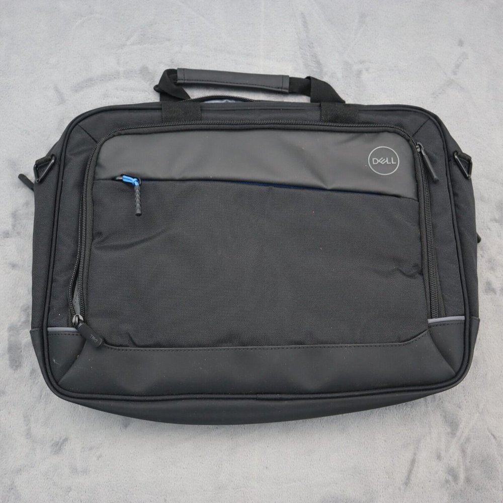 Dell Laptop Bag Black Messenger Pocket Zip Closure Organizer Protective